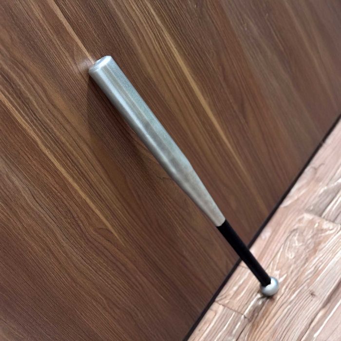 Duży Solidny Metalowy Kij Baseballowy - 64 CM Antypoślizgowa Rączka !