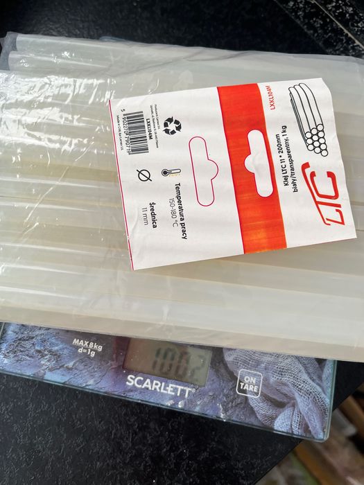 Klej na gorąco mocny 1kg 11–12 mm wkłady klejowe do pistoletu