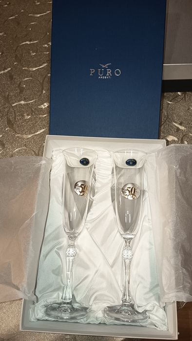 Copos champanhe 50 anos casamento
