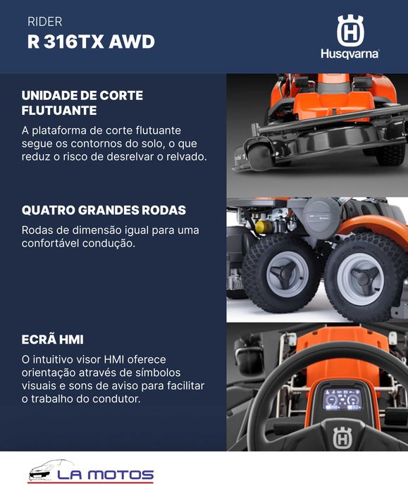 Rider Corta relvas Husqvarna  R 316TX