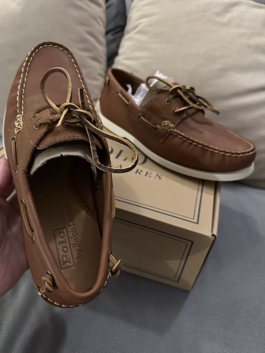 NEW Кожаные Мокасины Polo Ralph Lauren 41 (Нат. Кожа) (Ритейл 9499грн)
