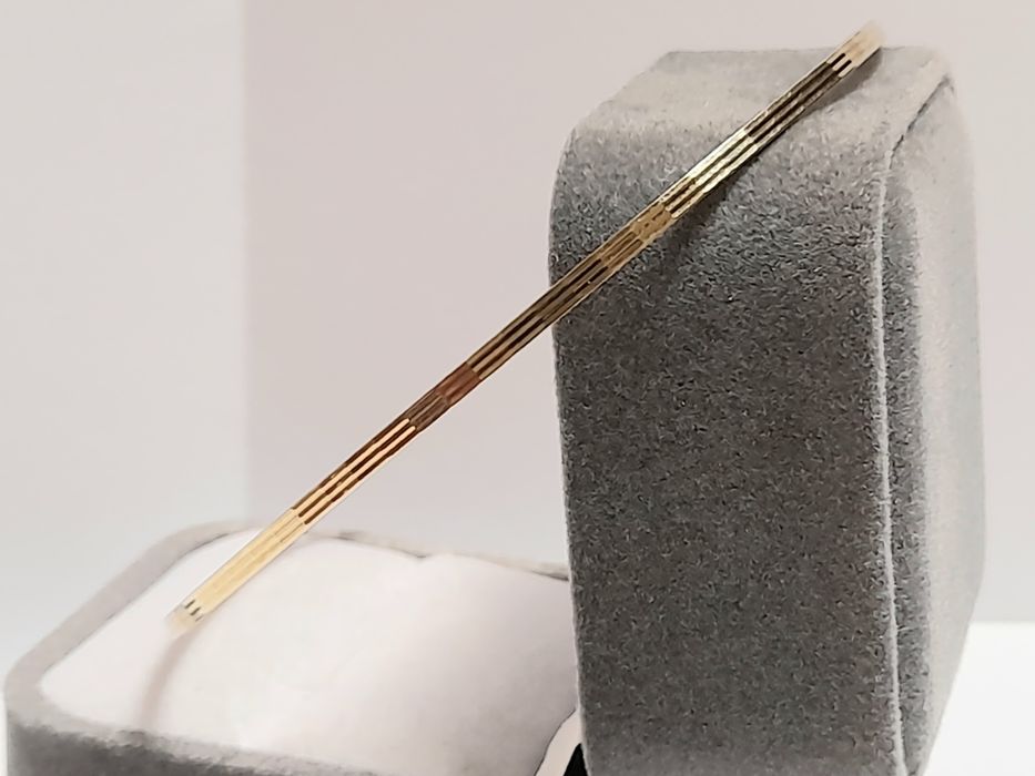 Bransoletka Bangle Kółko Diamentowana zloto