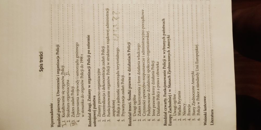 Policja. Organizacja i funkcjonowanie