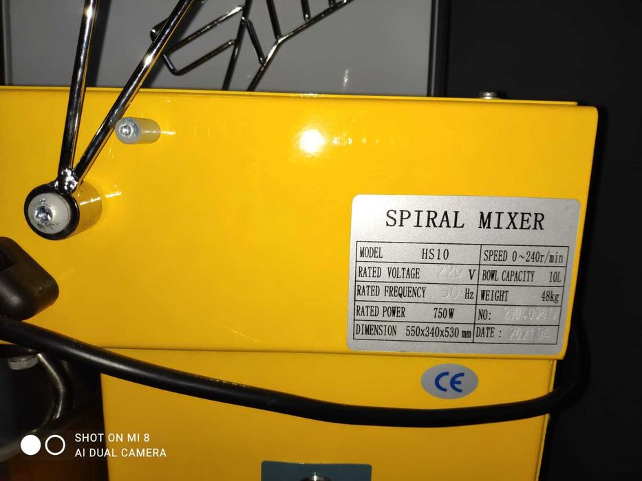 Amassadeira em Espiral 20L 2 velocidades NOVAA