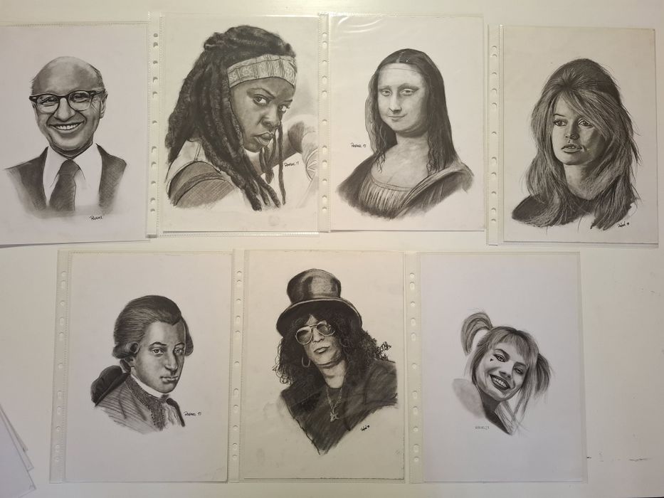 Faço retratos personalizados para si