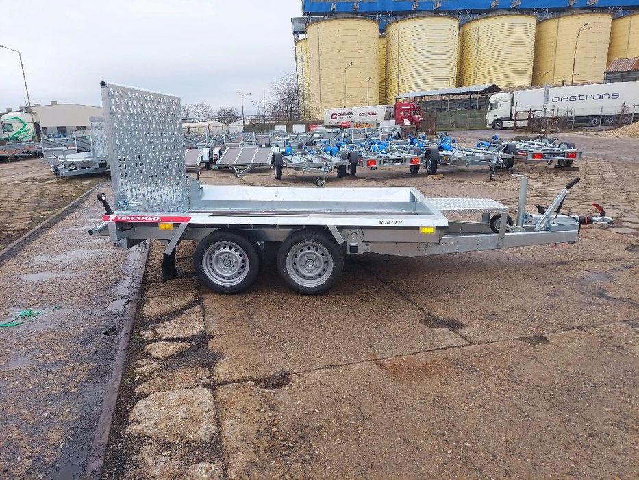 TEMARED Builder 3 2615 2,7t  Przyczepka pod minikoparkę. DMC 3,5t 2 lub 3 osie.DOSTAWA.Brzeg