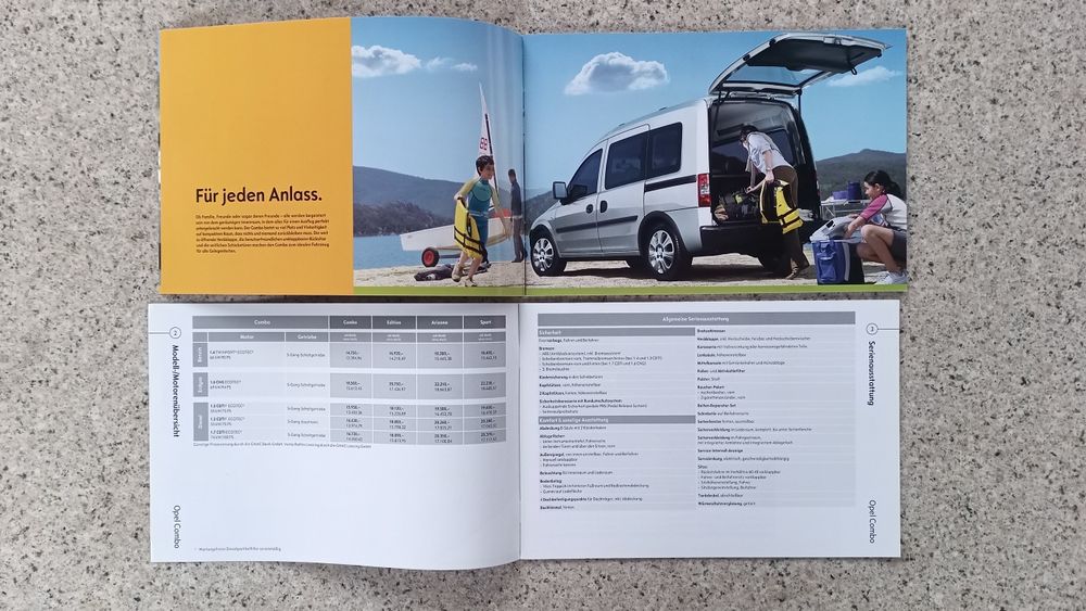 OPEL Combo Prospekt