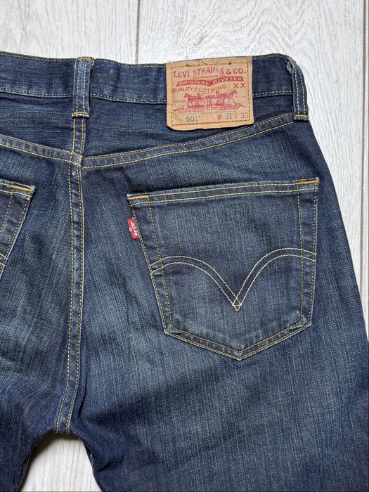 Jeansy straight  Levi’s 501 granatowe W31 L30 klasyk  vintage casual