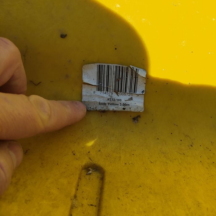 Zjeżdżalnia żółta 3m