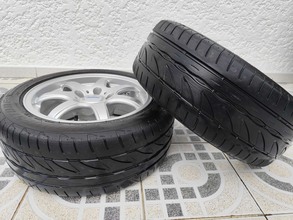 Conjunto de 4 Jantes 16 Alutec com pneus 205/50 R16 semi novos.