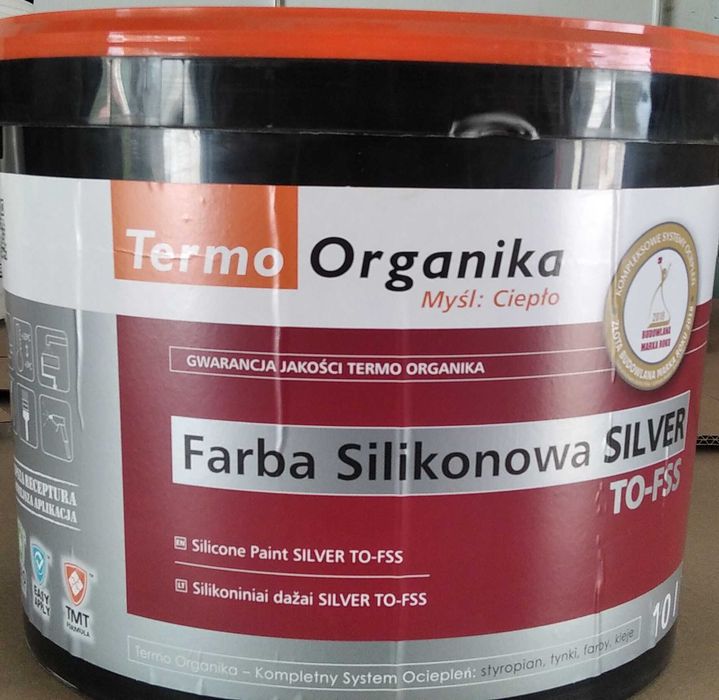Farba Silikonowa Silver fasadowa Termo Organika 10L biała i w kolorach