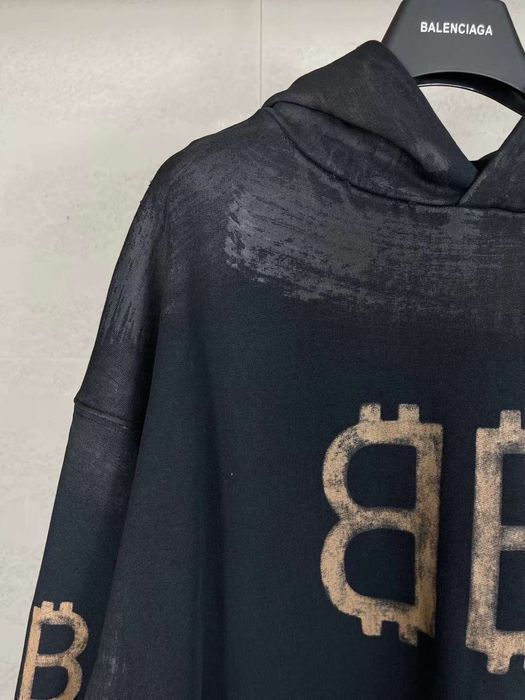 BALENCIAGA Crypto bitcoin худи мужское балахон женское оверсайз