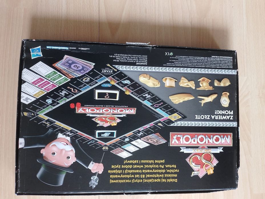 Monopoly przepych blask i nowe pionki w środku bardzo ładna