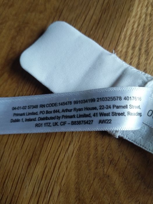 Biały biustonosz PRIMARK rozm. 85D