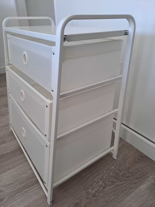 Cómoda c/ 3 gavetas branca