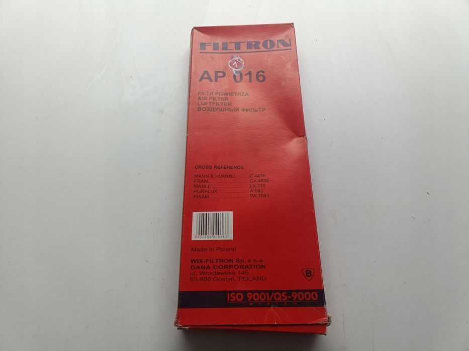 FILTR POWIETRZA Ford Escort III IV Fiesta II Orion I II _ AP016 WKŁAD KASET