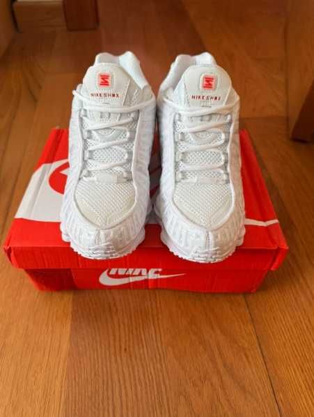 Nike Shox TL All White Sneakers R.42
