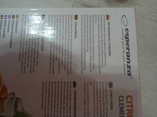 Wyciskarka do cytrusów Esperanza Clementine