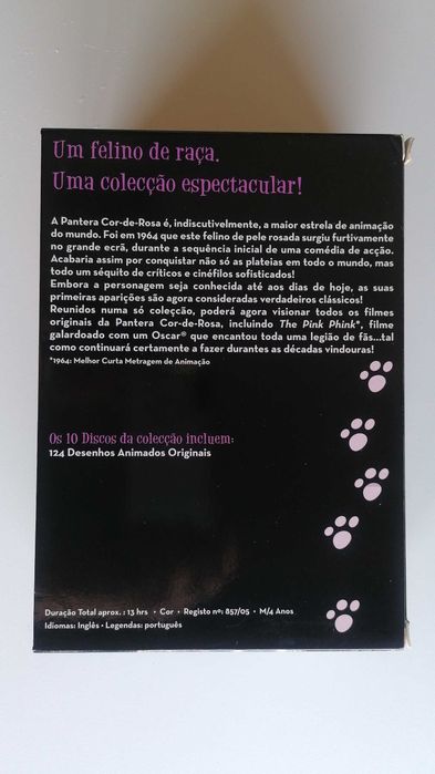 Coleção 10 DVD pantera cor de rosa