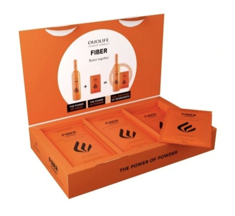 Duolife Fiber Powder, błonnik pokarmowy w saszetce