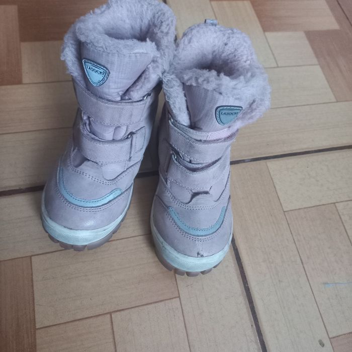 Lasocki 26 kozaki ocieplane buty zimowe na rzepy