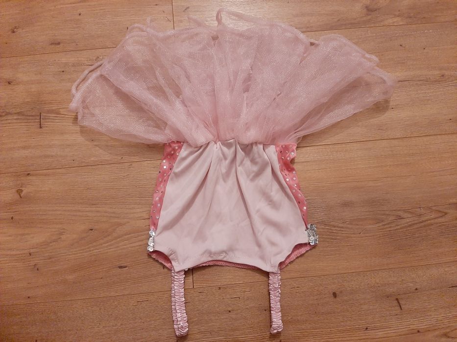 Strój baletnicy kostium z body sukienka baletnica kostium na balet 98