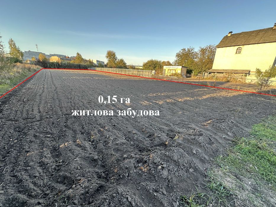 Багрин 0.15 га Забудова Продаж
