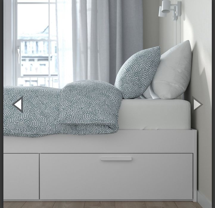 Абсолютно НОВЕ ліжко IKEA BRIMNES 140x200 | Упаковка | З шухлядами