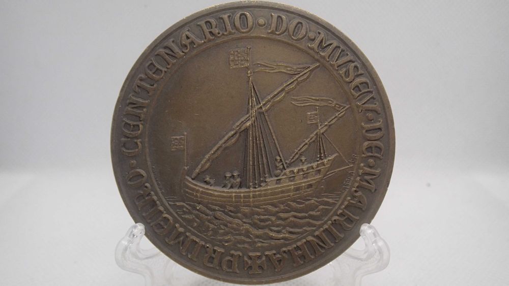 Medalha em Bronze do 1º centenário do Museu da Marinha