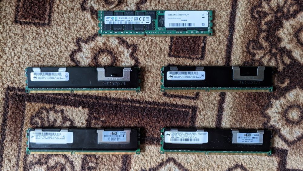 Продам планки оперативной памяти Ddr-3 для серверов,1х-16 гб,4х по 4 г