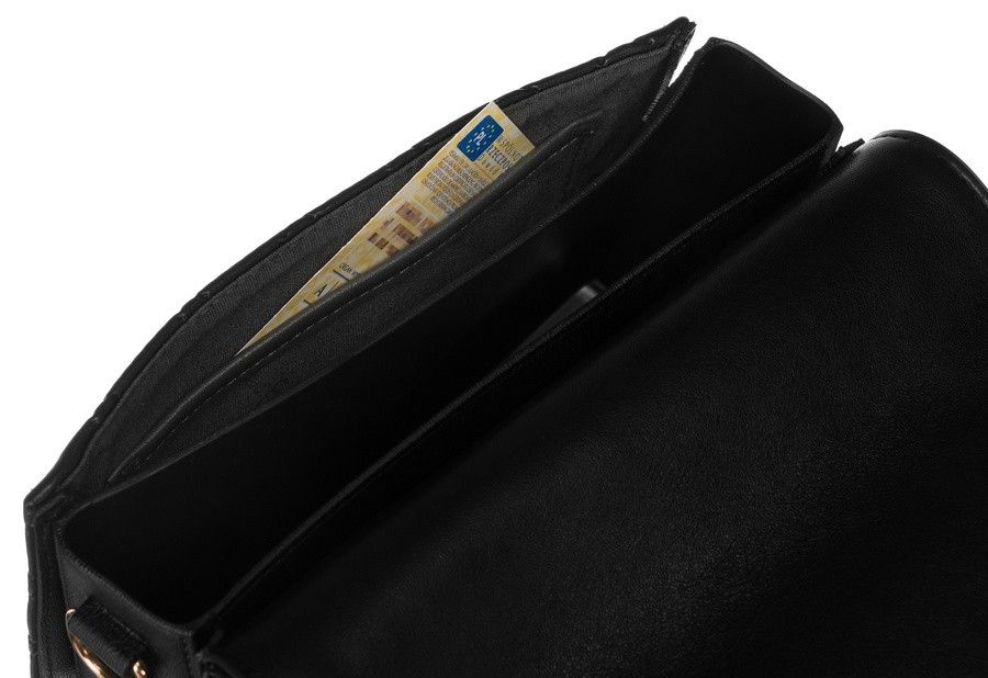 elegancka, pikowana listonoszka crossbody - david jones