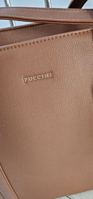 Puccini duża torba shopper brąz