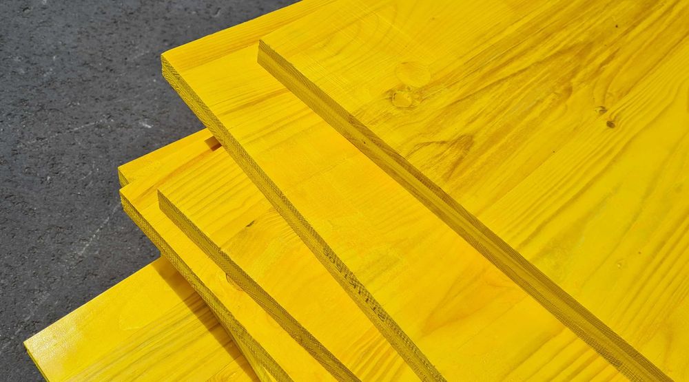 Płyta trójwarstwowa nieokuta szalunkowa żółta - Warianty - Szalunki