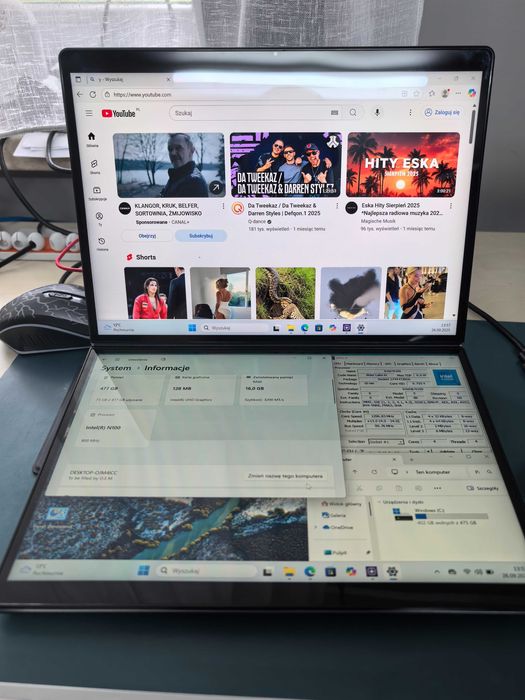 Nbook-Air Intel N100, 16GB, 512GB SSD, dual display, 69,3Wh W11Pro