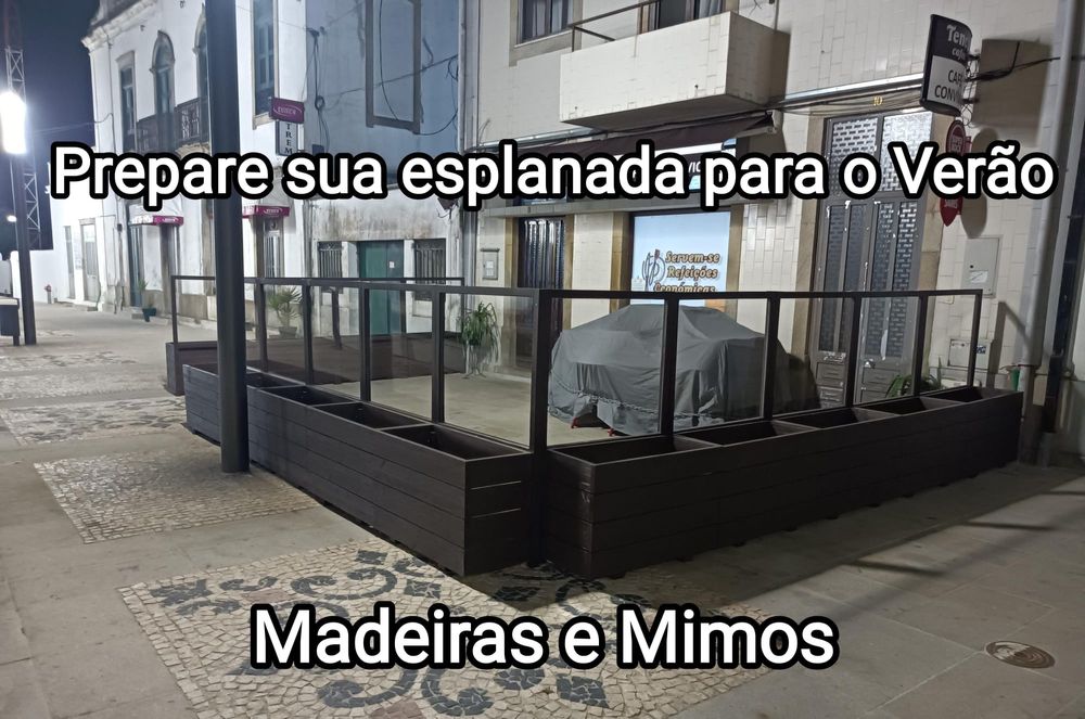 Floreiras para esplanadas.