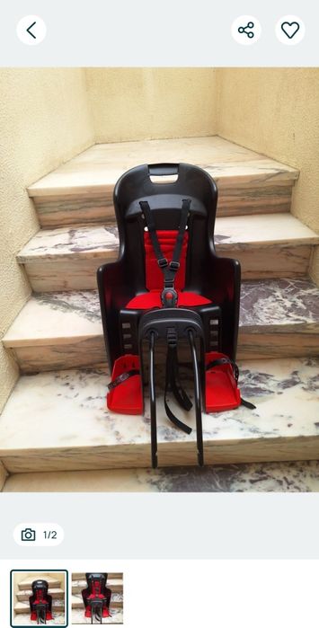 Vendo cadeira de criança traseira para bicicleta em ótimo estado.