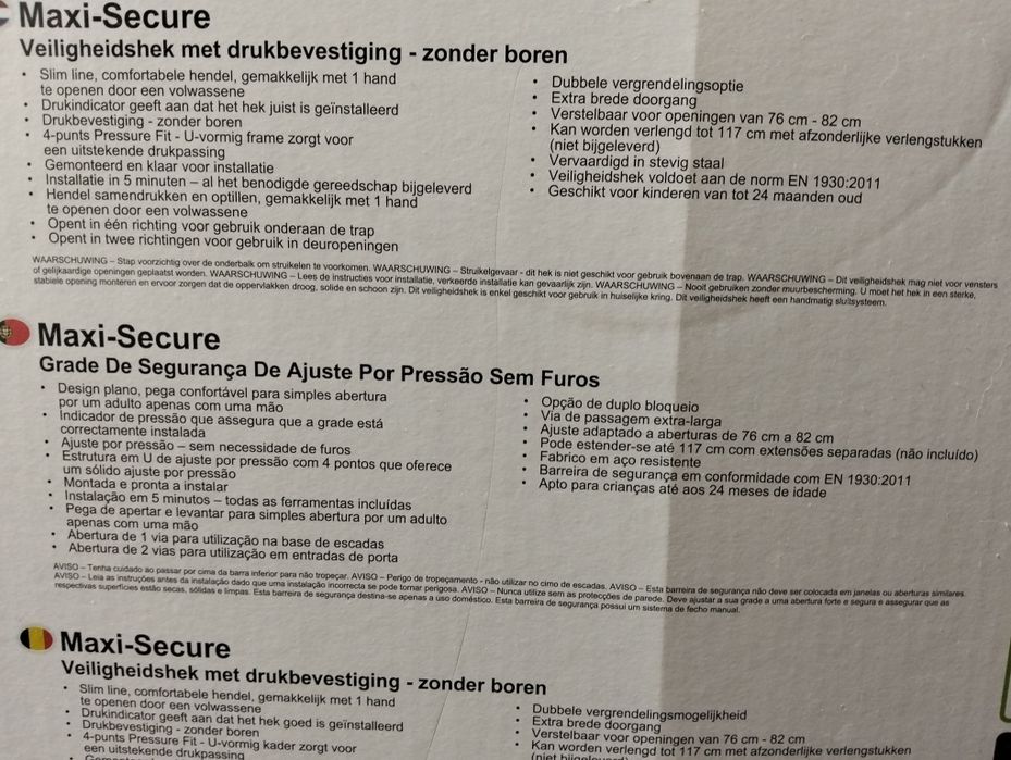 Grade de segurança para crianças