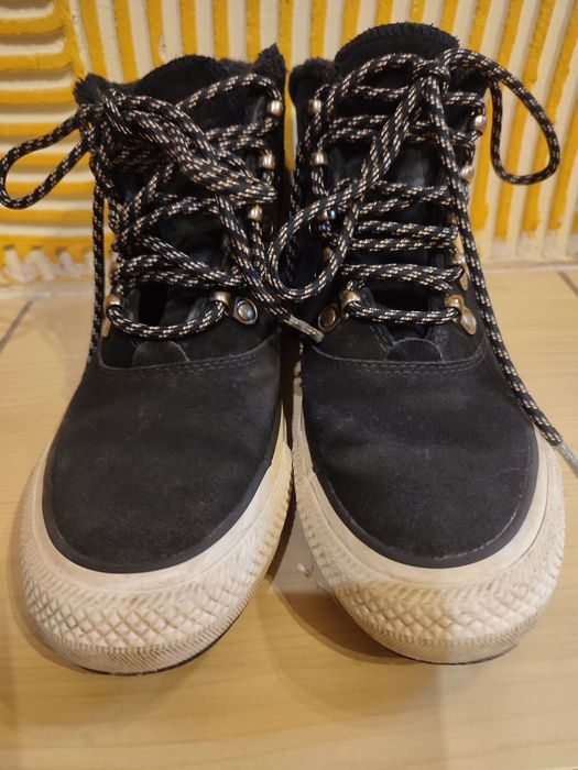 Zimowe Converse trampki skórzane 36,5 , 23 cm