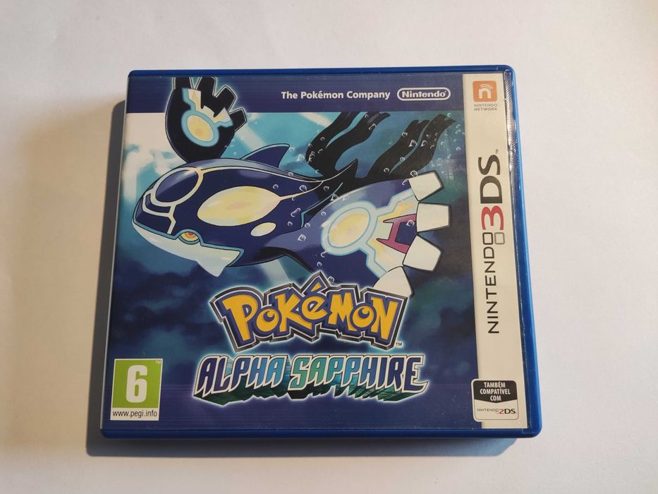 Pokémon Alpha Saphire jogo completo + manual