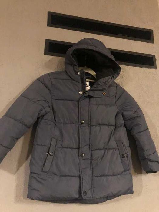 Cool club Smyk długa zimowa pikowana kurtka Parka płaszcz Pk 122