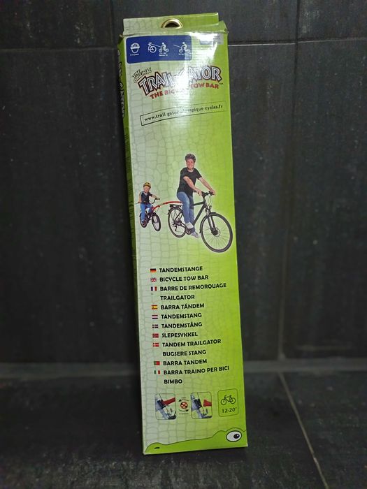 Trail-Gator Barra Tandem, NOVA - Barra de reboque entre bicicleta para adultos e bicicleta infantil