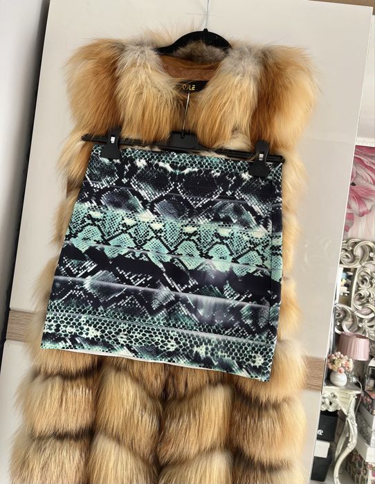 Mini spódnica Gina Tricot M bandażowa wąż