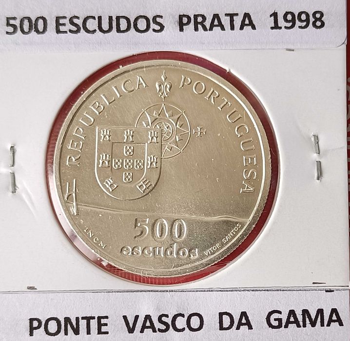 2 moedas de 500 escudos 1995 ,1998 comemorativas ( Prata )