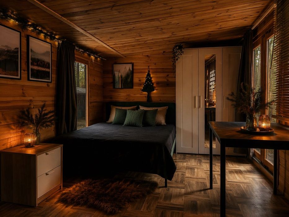 Oferta dla rodzin pon-pt … Domek w lesie, sauna & bania 250/350 noc