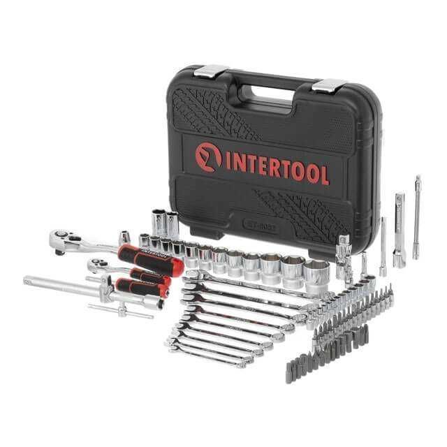 Набір інструментів ключів головок 82од, Cr-V STORM INTERTOOL ET-8082