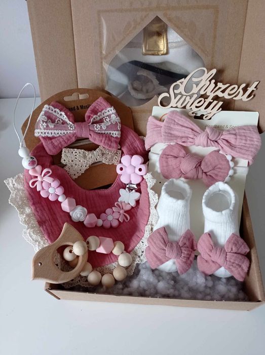 Zestaw Prezentowy baby shower narodziny chrzest prezent baby box
