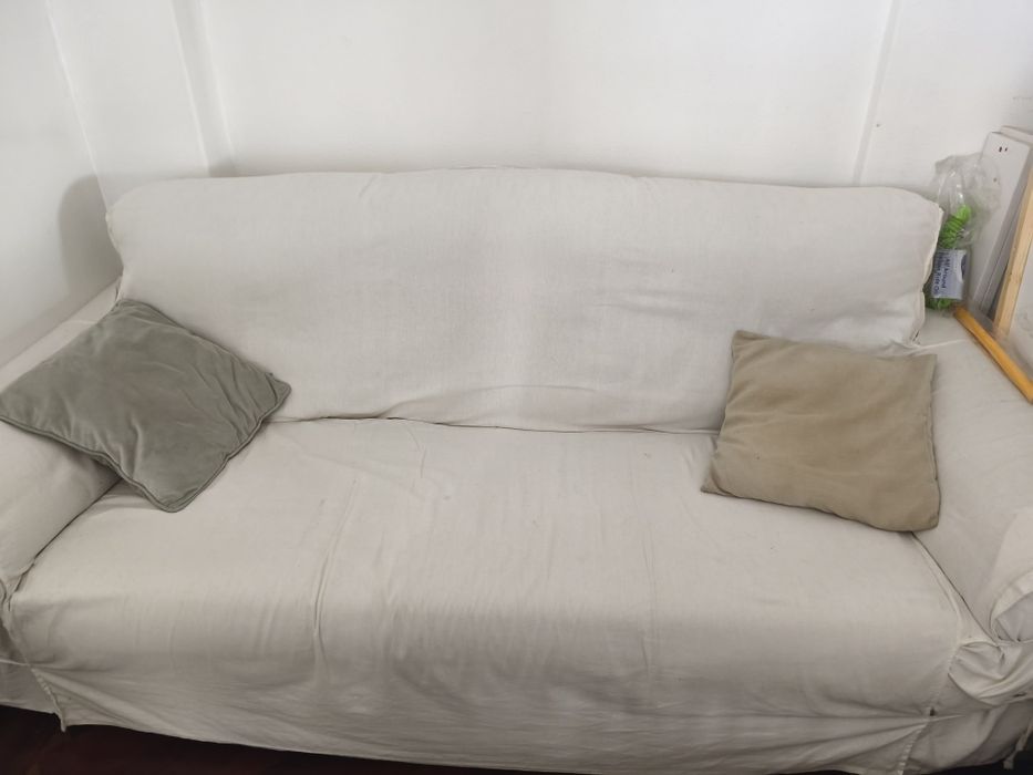 Dou Sofá 3 lugares Ikea bege