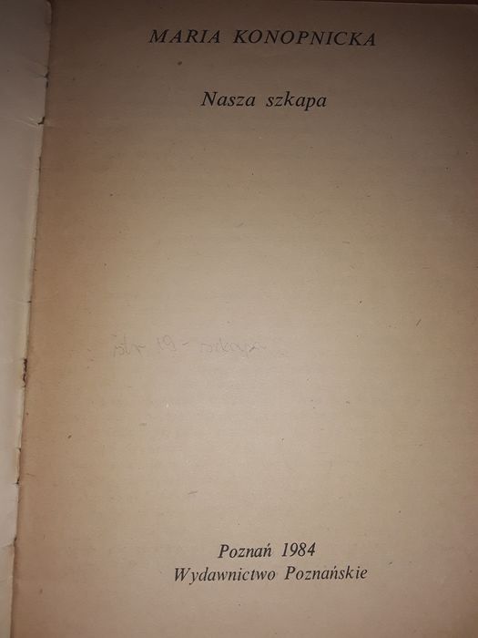 Nasza szkapa Maria Konopnicka 1984