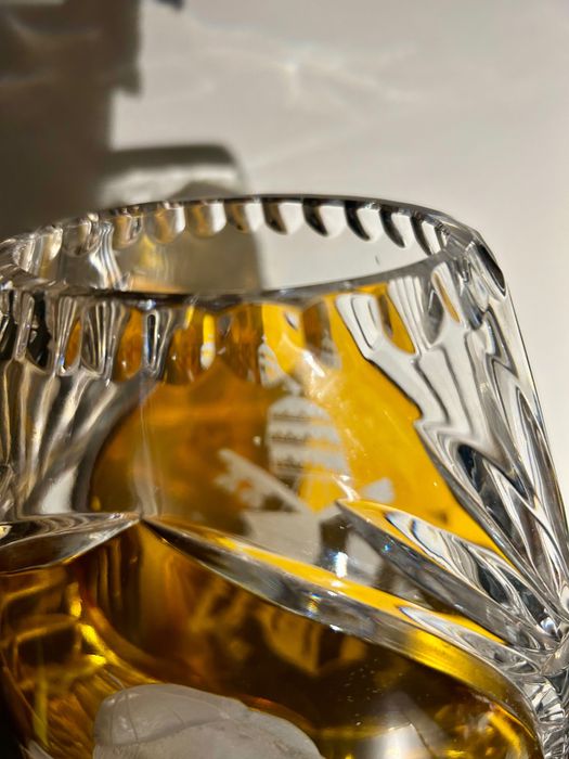 Unikatowy kryształowy wazon z wizerunkiem Jana Pawła II