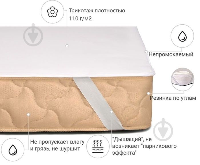 Наматрасник MIRSON 80/180 водонепроникний